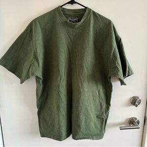 Abercrombie Vintage Men's Green T-Shirt
